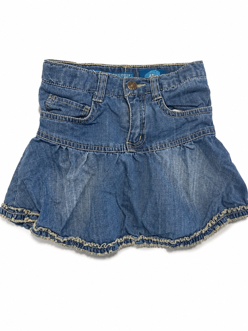 Girls Denim Skirt in Blue